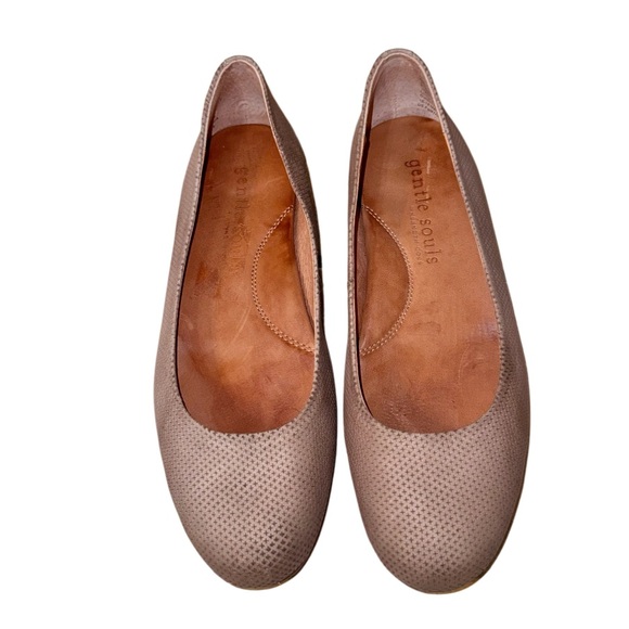 GENTLE SOULS Eugene perforated leather Ballet flats women’s shoes size 7.5 - Picture 4 of 15